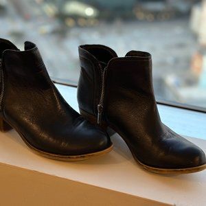 Lucky Brand Black Booties with Zipper